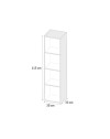 Colonna Bagno Sospesa Remix 1 Anta 115 cm Grigio Granito