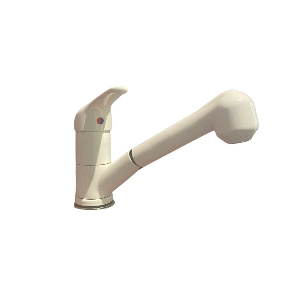 Miscelatore da cucina bianco doccetta estraibile Paini Mixo 45WH568TCZ