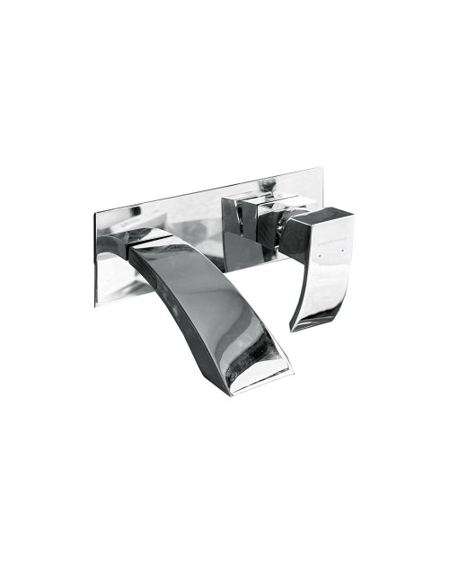 Miscelatore vasca Riga Cascata in finitura cromo