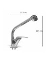 Miscelatore lavello cucina Colorado finitura cromo