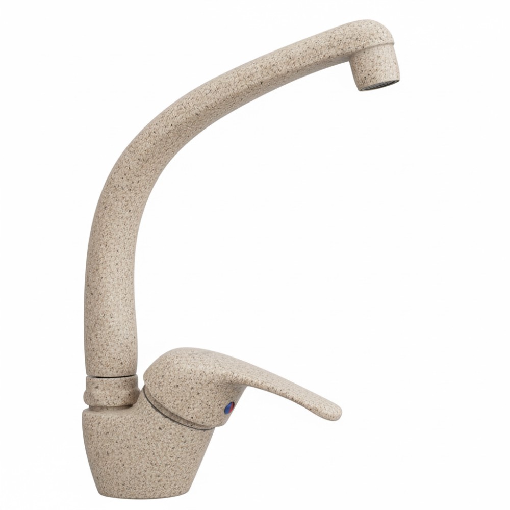 Miscelatore lavello cucina Creta monocomando finitura granito alaska
