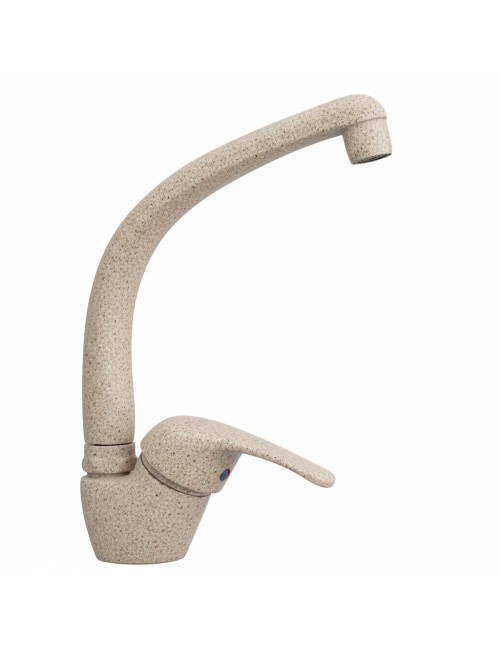 Miscelatore lavello cucina Creta monocomando finitura granito alaska