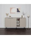 Madia 3 ante Clara 142x35,5x83h colore cashmere
