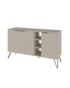 Madia 3 ante Clara 142x35,5x83h colore cashmere