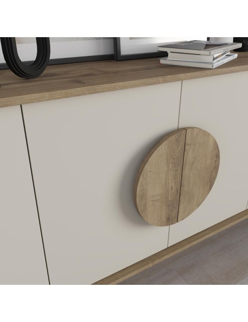 Madia 4 ante Gora180 colore noce e cashmere 180x35,6x82