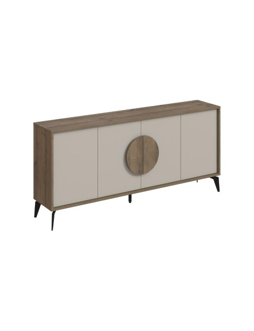 Madia 4 ante Gora180 colore noce e cashmere 180x35,6x82