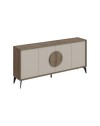 Madia 4 ante Gora180 colore noce e cashmere 180x35,6x82