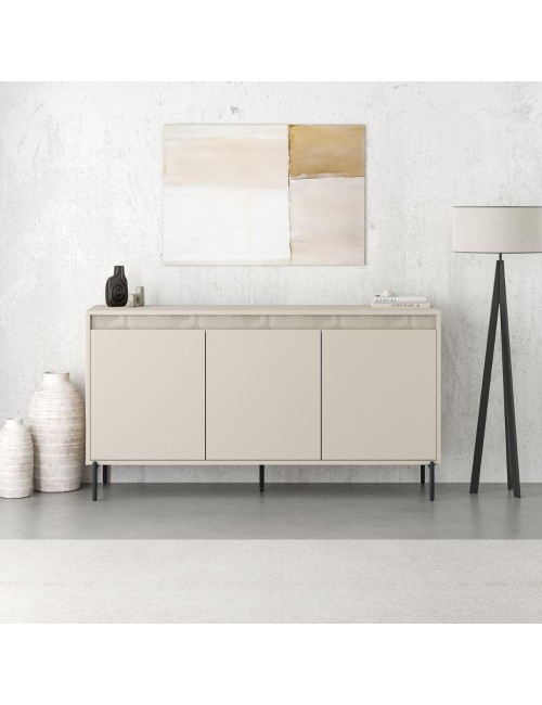 Madia Mott150 con tre ante cashmere e dettaglio decorativo 150x40x79.5H