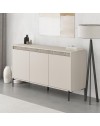 Madia Mott150 con tre ante cashmere e dettaglio decorativo 150x40x79.5H
