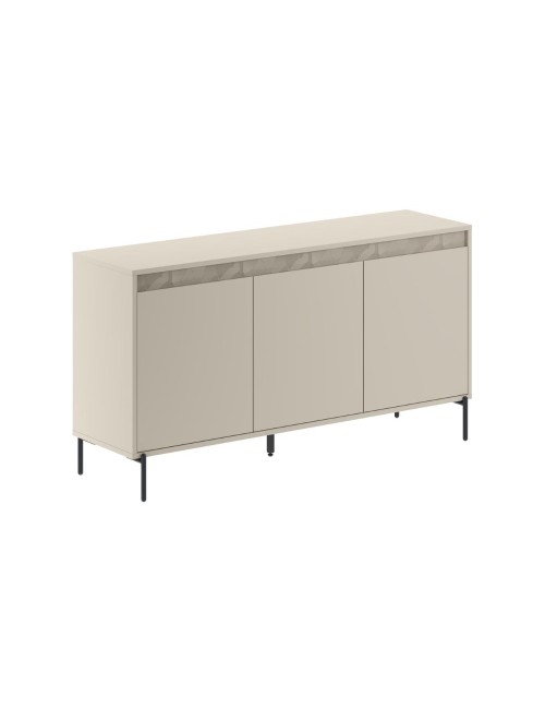 Madia Mott150 con tre ante cashmere e dettaglio decorativo 150x40x79.5H