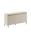 Madia Mott150 con tre ante cashmere e dettaglio decorativo 150x40x79.5H
