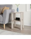 Comodino due ripiani Lonie 34x30x55h colore cashmere