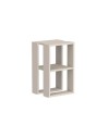 Comodino due ripiani Lonie 34x30x55h colore cashmere