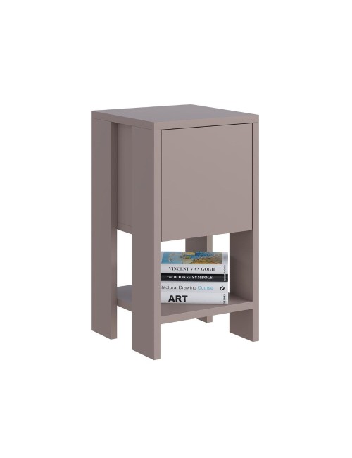 Comodino Ema Anta Ribalta 30x30x55h Colore Tortora Prezzo