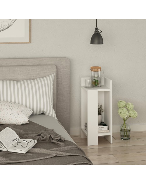 Tavolino comodino di design Elos 25x27x60h destro colore bianco
