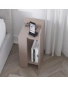Tavolino comodino di design Elos 25x27x60h destro colore tortora