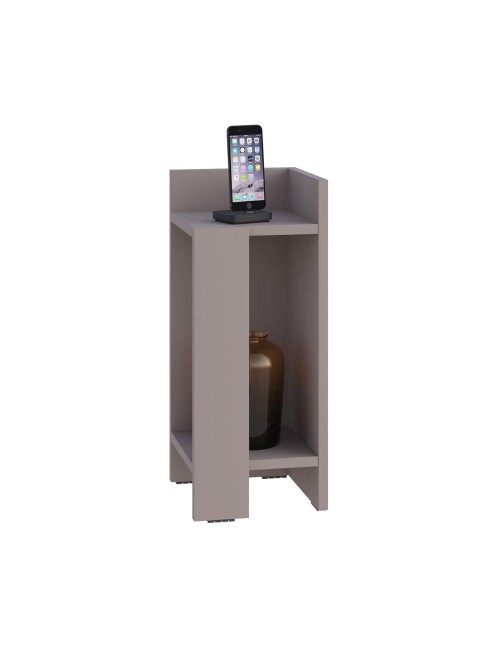 Tavolino comodino di design Elos 25x27x60h destro colore tortora