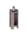 Tavolino comodino di design Elos 25x27x60h destro colore tortora