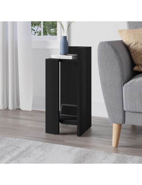 Tavolino comodino di design Elos 25x27x60h destro colore nero