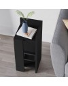 Tavolino comodino di design Elos 25x27x60h destro colore nero