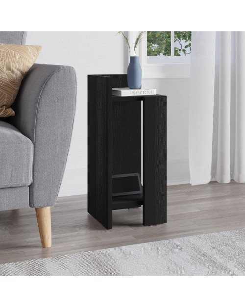Tavolino comodino di design Elos 25x27x60h sinistro colore nero