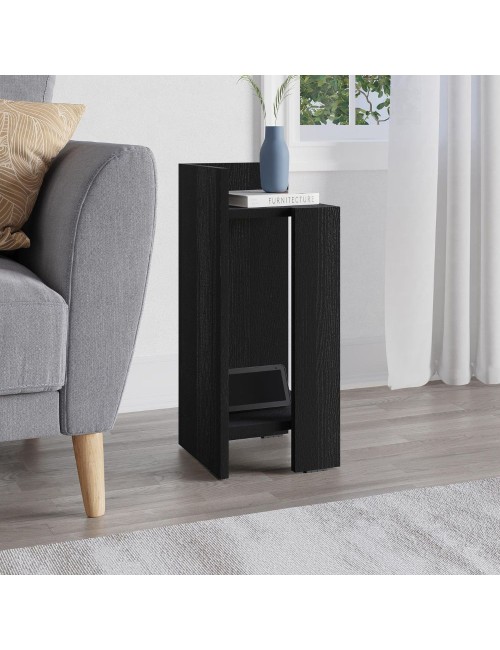 Tavolino comodino di design Elos 25x27x60h sinistro colore nero