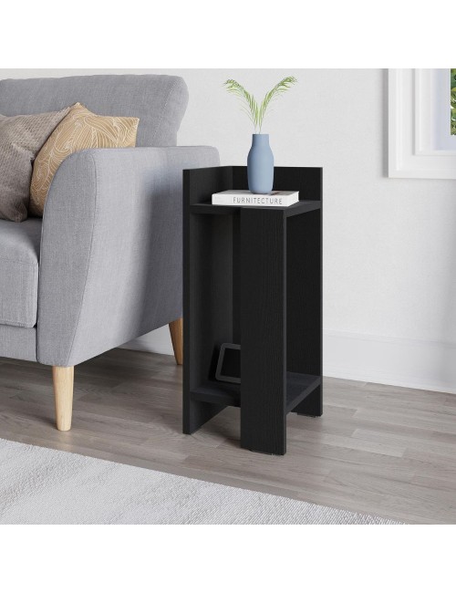 Tavolino comodino di design Elos 25x27x60h sinistro colore nero