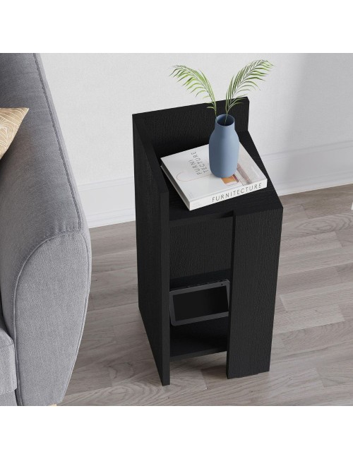 Tavolino comodino di design Elos 25x27x60h sinistro colore nero