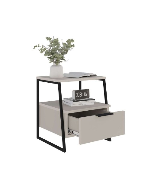 Comodino cashmere Pal 45x41x50 cm – Stile Moderno e Funzionalità in un Design Raffinato