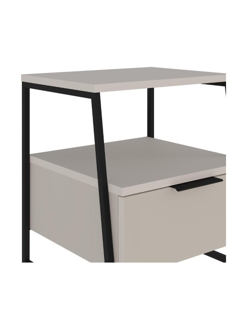 Comodino cashmere Pal 45x41x50 cm – Stile Moderno e Funzionalità in un Design Raffinato
