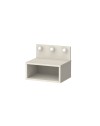 Comodino sospeso cashmere Treo con luci LED integrate vano a giorno