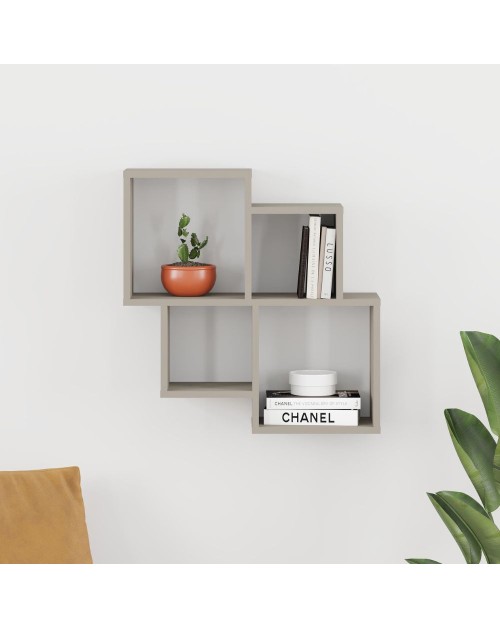 Mensola Oyo con 4 scomparti – Funzionalità e design in finitura cashmere