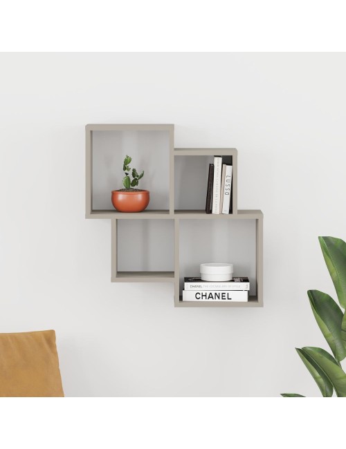 Mensola Oyo con 4 scomparti – Funzionalità e design in finitura cashmere