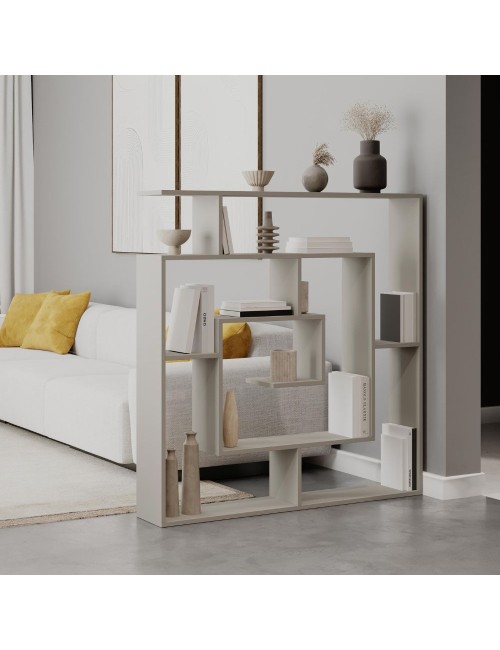 Libreria cashmere con 9 ripiani Labirent 125x22x129