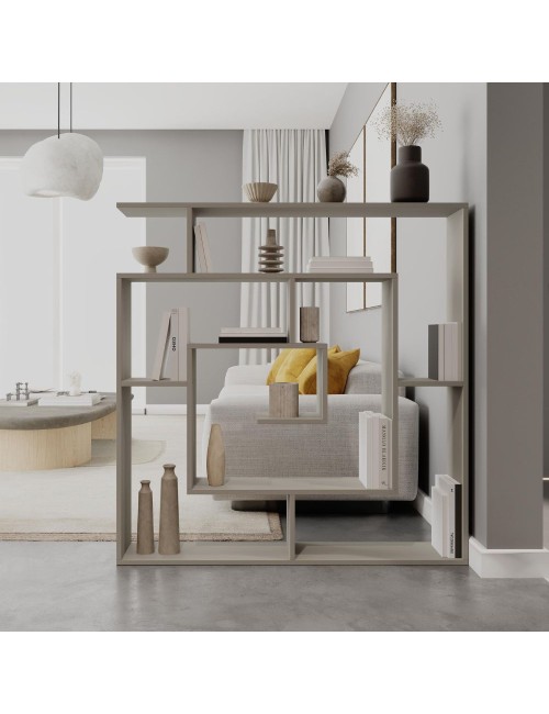 Libreria cashmere con 9 ripiani Labirent 125x22x129