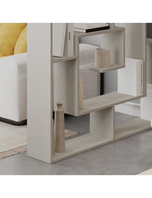 Libreria cashmere con 9 ripiani Labirent 125x22x129