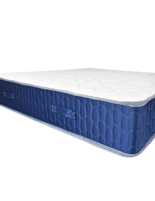 Materasso matrimoniale 160x190x25H in schiuma poliuretanica e memory Palladio blu