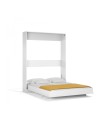 Letto matrimoniale a scomparsa salvaspazio Primer bianco 164x38x221H