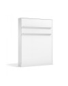 Letto matrimoniale a scomparsa salvaspazio Primer bianco 164x38x221H