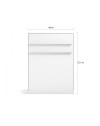 Letto matrimoniale a scomparsa salvaspazio Primer bianco 164x38x221H