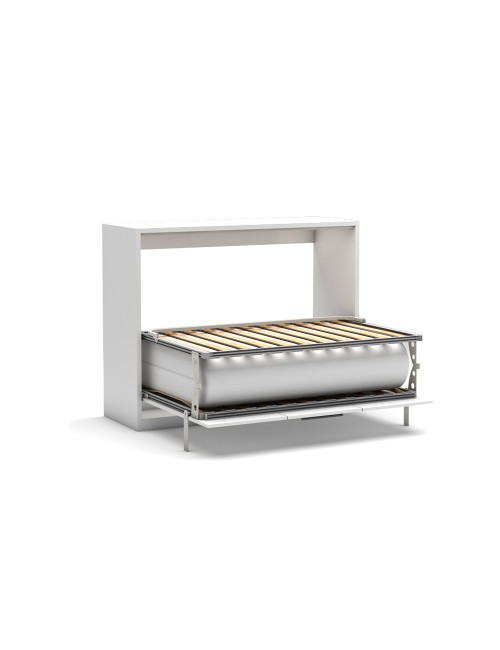 Letto matrimoniale pieghevole a scomparsa salvaspazio Capsule bianco 164x52x120H