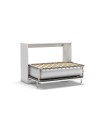 Letto matrimoniale pieghevole a scomparsa salvaspazio Capsule bianco 164x52x120H