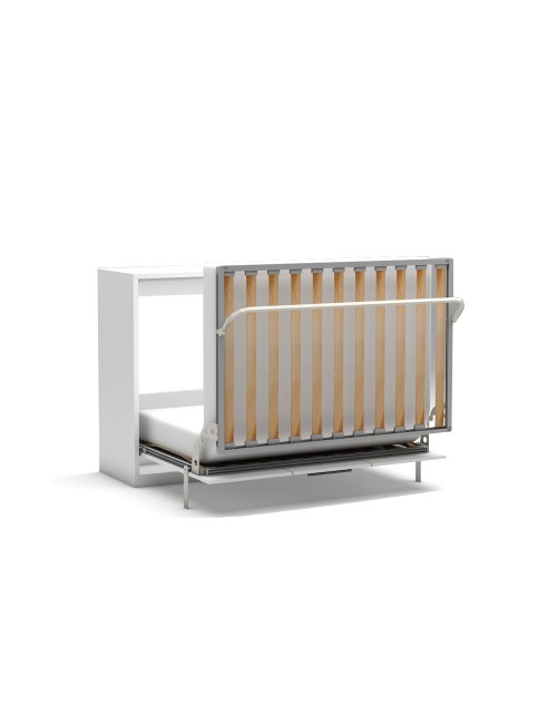 Letto matrimoniale pieghevole a scomparsa salvaspazio Capsule bianco 164x52x120H