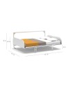 Letto matrimoniale a scomparsa salvaspazio Simple bianco 214x38x148H