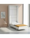 Letto singolo a scomparsa salvaspazio Happy bianco 104x38x221H