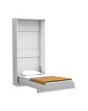 Letto singolo a scomparsa salvaspazio Happy bianco 104x38x221H