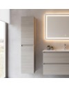 Colonna pensile bagno Trasimeno 31,4x31,5x136 colore rovere grigio