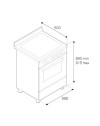 Cucina forno elettrico Bertazzoni MAS604MFESXE