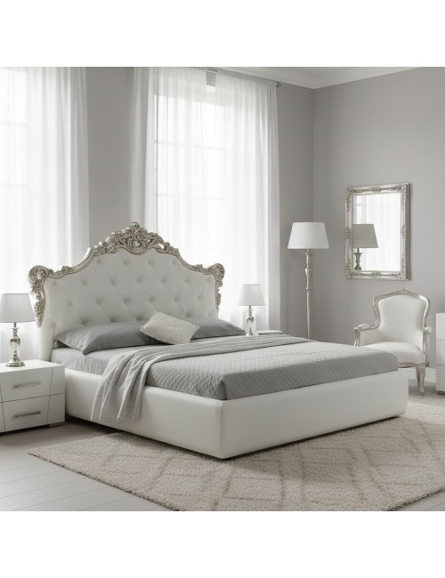 Letto Matrimoniale con Contenitore Savoia Colore Bianco Prezzo