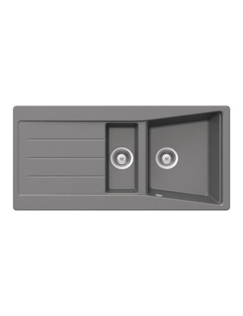 Lavello Incasso 2 Vasche e Gocciolatoio Reversibile 100x50 Smeg